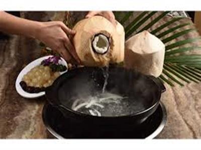 Hot coconut water